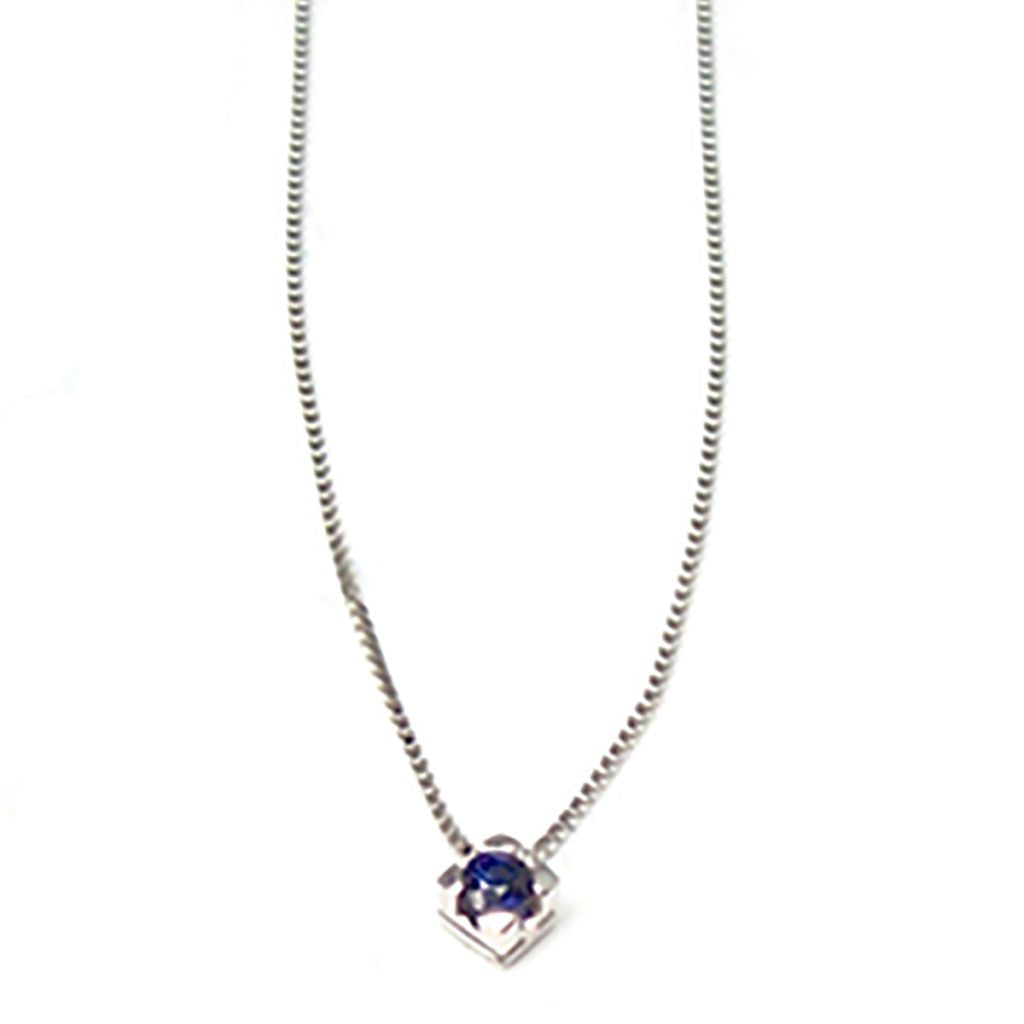 Collana Donna Oro con Zaffiro Ct 0.42 e Brillanti - Dartizio Gioielli Collana Donna Oro con Zaffiro Ct 0.42 e Brillanti - Dartizio Gioielli