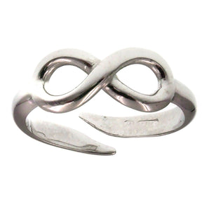 Anello Infinito in argento 925 regolabile simbolo infinity