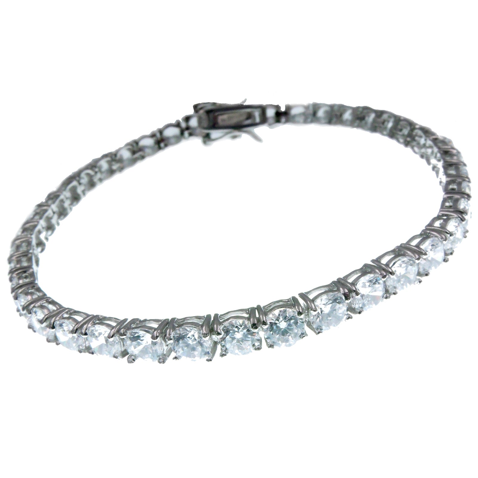 Silverly Bracciale Argento 925 2 mm Zirconi Cubici Rotondi Sottile Tennis Silverly Bracciale Argento 925 2 mm Zirconi Cubici Rotondi Sottile Tennis