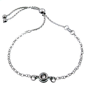 Bracciale Punto Luce in argento 925 con zircone