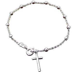 Bracciale Rosario in argento 925‰ unisex