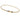 Bracciale schiava a cerchio rigido in argento dorato