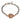 Bracciale in Argento 925 con Ciondolo Sacro Cuore Placcato Oro Rosa – Gioiello di Fede Fatto a Mano