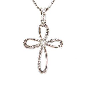 Collana con Croce Pendente in Argento 925