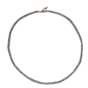 Collana da uomo in argento 925 con ematite