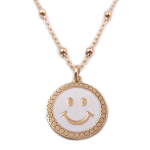 Collana in argento Smile Emoticon Emoji Sorriso