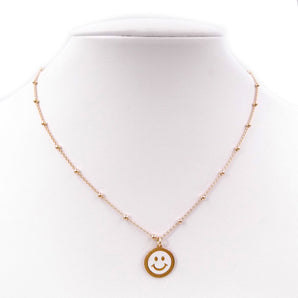 Collana in argento Smile Emoticon Emoji Sorriso