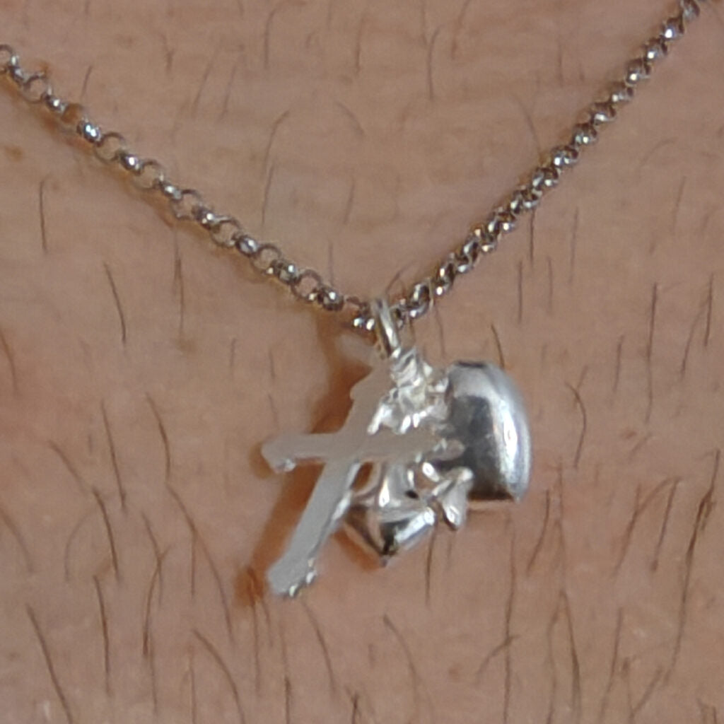 Le Bebé Gioielli Ciondolo Per Bambini "Fede Amore Speranza" - Argento 925 - Italia Collana Con Ciondolo Bimbo - Foto 7