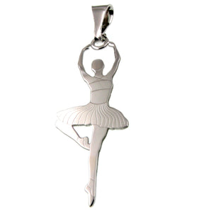 Ciondolo ballerina pendente in argento 925‰