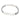 Bracciale Targa con Zircone in Acciaio e Ceramica Nera